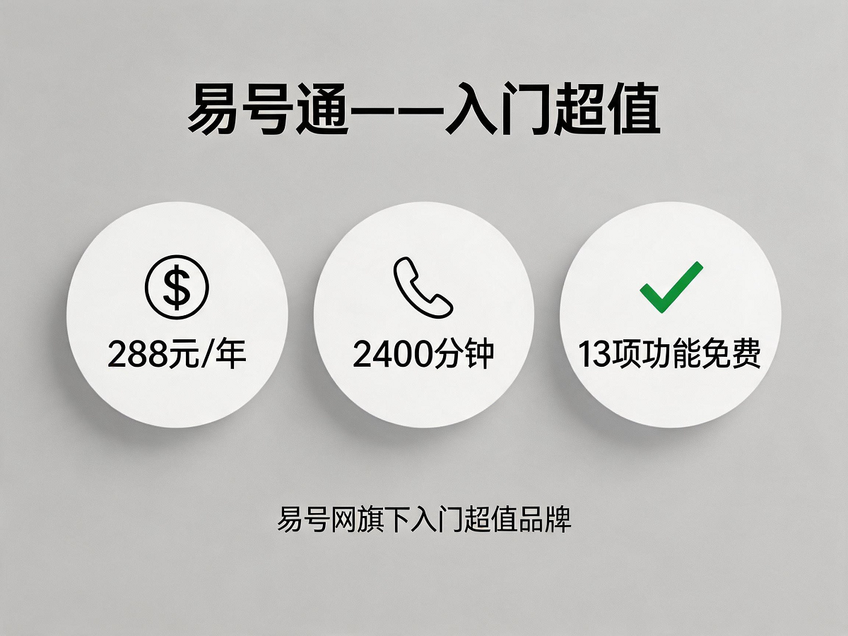易号通——入门超值，极致性价比